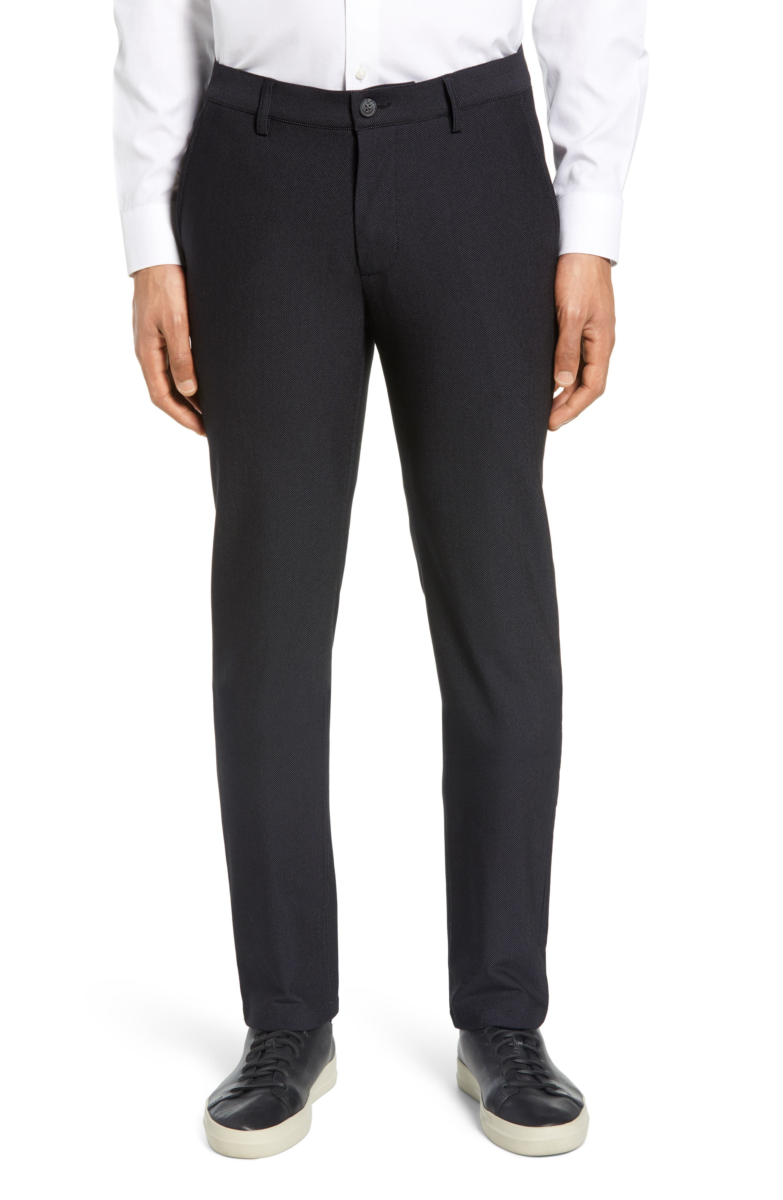 Vince Camuto Mens Dress Pants Gray Size 36x32 Slm Fit Plaid Stretch $135 167
